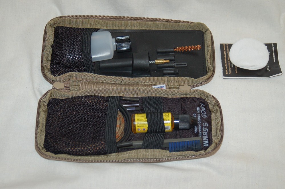 USGI OTIS IMOD CLEANING KIT IN COYOTE MOLLE POUCH NO MULTI TOOL READ DESCRIPTION