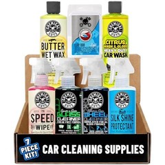 Starter Car Care & Cleaning Kit, 7-Piece Detailing Car Wash Kit with 6