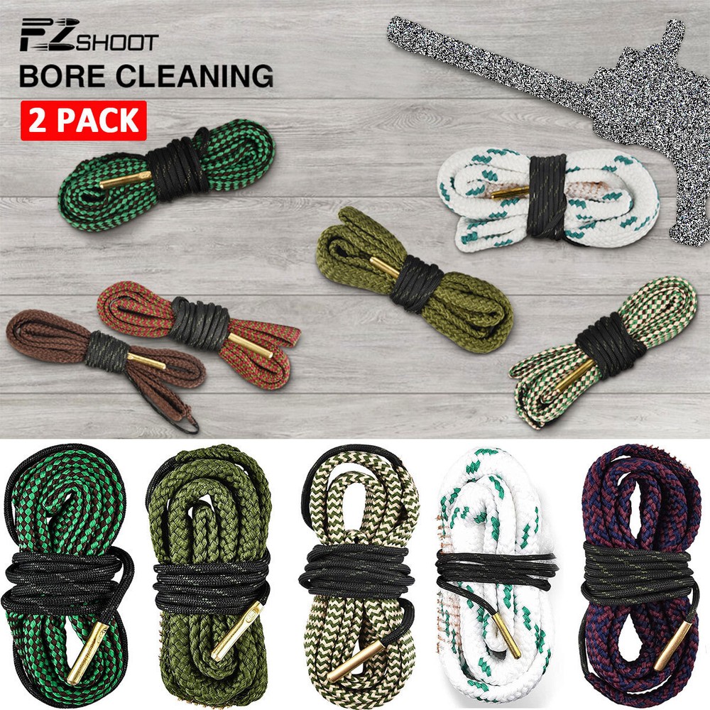 2 PCS Reusable Bore Rope Guns Barrel Cleaning Tool Kit For Rifle Shootgun Pistol