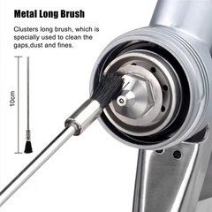19-Piece Stainless Steel Bristle Gun Brush Pistol Nylon Rod Handgun Cleaning Kit