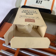 Vintage 1960’s Sears Ted Williams Rifle Cleaning Kit Metal Case