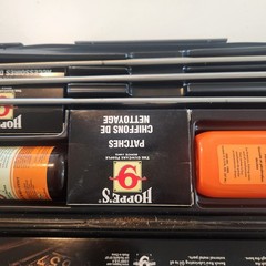 NEW Hoppe’s Rifle & Shotgun Cleaning Kit Steel Rod Oil Solvent Patch Storage Box