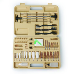 KiTOP Universal Gun Cleaning Kit for Pistol, Shotgun, Rifle w/ Bore Light