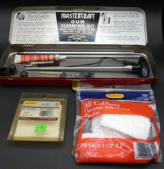 Vintage Mastercraft Coast to Coast Gun Cleaning Kit Tin and Accessories 30 Cal