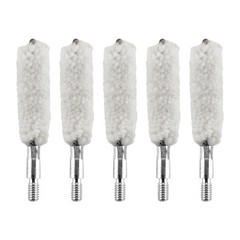 5 Pcs Pistol .40 Cal 8×32 Thread Gun Cleaning Bore Cotton Mop Short Brush Set