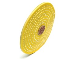YELLOW KNIFE EDGE MUSLIN RAZOR BUFF 6” TREATED CHEMKOTE BUFFING WHEEL 2 Pcs