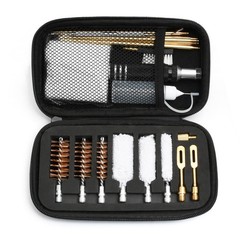 Shotgun Cleaning Kit for 12, 20, 410 Gauge Bronze Brushes, Brass Adaptor, Cot…