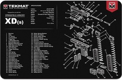 TekMat Springfield Armory XDs – 17″x11″ Gun Cleaning Mat – TEK-R17-XDS