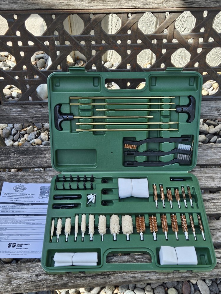 NEW Guide Gear Universal 62 Piece Gun Cleaning Kit In Carry Case