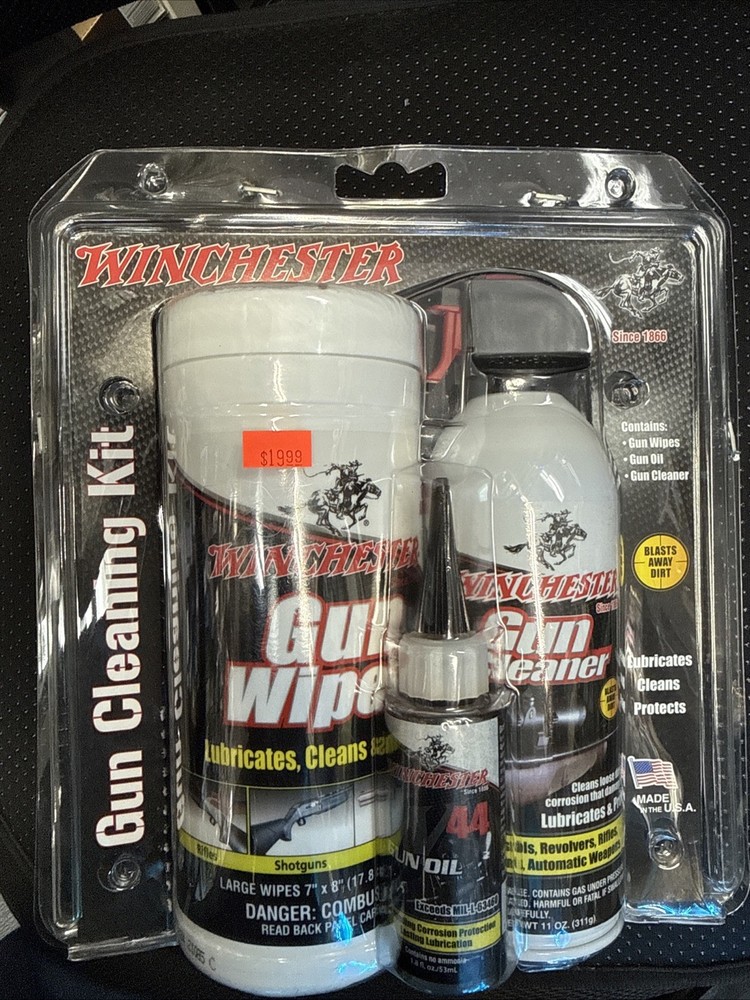 Winchester® Deluxe Universal Gun Cleaning Kit (wipes, Oil, Degreaser) Since 1866