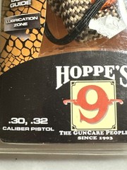 Hoppe’s 9 Viper pistol bore snake cleaner .30 or .32 caliber item #24001V