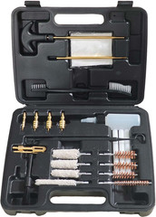 Handgun Cleaning Kit .22 .357 9mm .45 .40 Bronze Brush Cotton Mop Nylon Punch