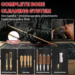SBGGRL Gun Cleaning Kit for Handgun, Pistol, Rifle .22,.357,.38,9mm,.45…