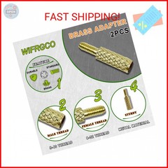 WIFRGCO 6 Pack Gun Cleaning Rod Fitting Adapter Set 5-40 8-32 10-32 5/16-27 Thre