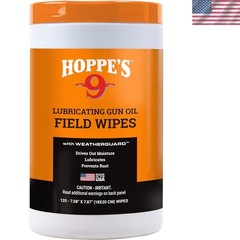 Large Lubricating Gun Oil Field Wipes – 60 Thick Cloth Towelettes for Firearms