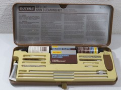 Vintage Outers Rifle Gun Cleaning Kit Good Condition Brown Case