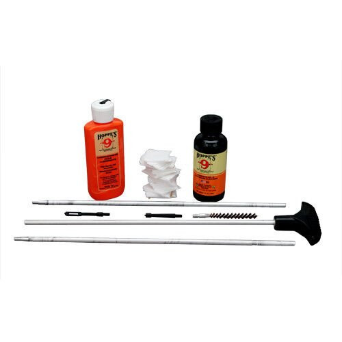 Hoppes Rifle Cleaning Kit w/Aluminum Rod Includes Knob/Slotted Ends U22B