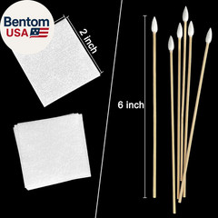Gun Cleaning Supplies – Gun Cleaning Patches & Pointed Cotton Swabs for Pistol,