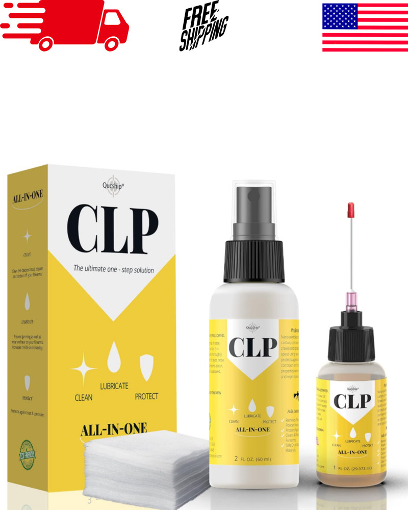 Gun Oil 2oz and 1oz Needle Oiler CLP Cleaner Lubricant for Gun Cleaning Kit