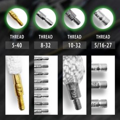 XXLIYA 22 Caliber Cleaning Kit 6PCS Cotton Mop Brush Pistol .22cal, .22cal