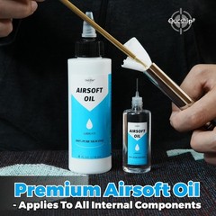 Airsoft Oil 4 oz & 1 oz Needle Oiler 100% Silicone Air Gun Oil Multi-Purpose
