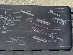 AR15 Rifle Build Bench 12×36 Gun Cleaning Mat Exploded Parts Diagram Mouse Pad