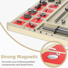 Large Gun Cleaning Mat for Rifle Shotgun Pistol, Magnetic Cleaning Pad for All G