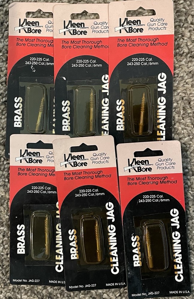 6- KleenBore 220-225/243-250/6mm Brass Jags