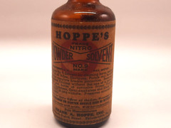Vtg Hoppe’s No.9 Gun Nitro Powder Solvent Cleaner – almost empty Bottle 2oz