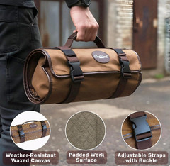 Heavy Duty Waxed Canvas Gun Cleaning Mat for Rifle & Pistol Maintenance