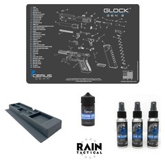 For GLOCK GEN 3 Cerus Gear Bench Mat – Parts Tray- CLP Gun Oil & Care Pack
