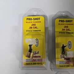 Pro-Shot Black Powder Rifle Cleaning Jag Lot of 5 #J58, J54, J50, J45, all 10/32