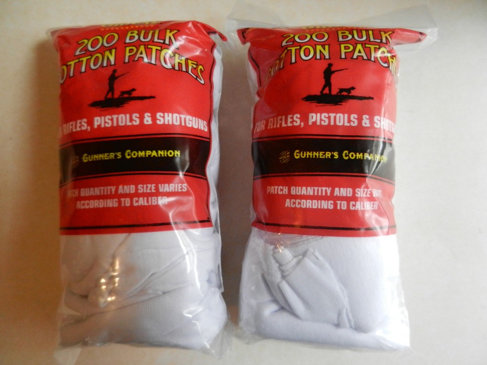 Outers Bulk Cotton Patches; 400 Patches Total, 2 Bags 200; Cut to size; 42380