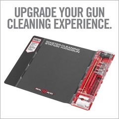 Real Avid Handgun Cleaning Station | With Gun Mat, Rods, Jags, Brushes, Patches