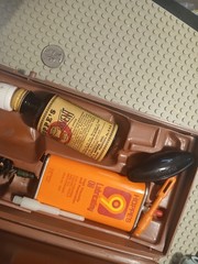 Vintage Hoppes Gun Cleaning Kit-Brown Plastic Case for Rifle Shotgun