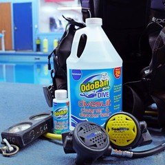 OdoBan Dive No-Rinse Wetsuit Cleaner Concentrate, Set of 3, 1 Gallon and 2-Pack