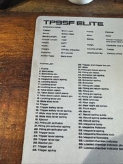 CANIK® TP9SF ELITE MAT Handgun Gun Cleaning Mat Or Counter Mat.