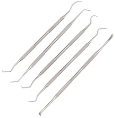 KleenBore® Stainless Steel Gun Picks, 5-Piece Set, softer than barrel steel
