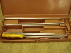 Hoppes 22 cal cleaning kit, Vintage plastic box