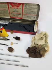 VINTAGE Outers Gunslick Rifle Kit No. 477 Tin 22 Cal .22 Gun Cleaning Kit