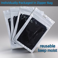 Silicone Gun Cleaning Cloth, 12″x12″ Microfiber Lint Free Black-4Pack