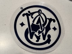 S&W Smith & Wesson Logo Clear and Blue Counter Mat