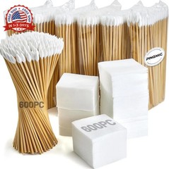 PINGMIC 1200/800/600PCS Gun Cleaning Kit – Gun Cleaning Patches and Swabs, 6-inc