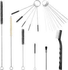 21Pc Spray Cleaning Kit Paint Airbrush Cleaner Set Brushes Needles HVLP Tool