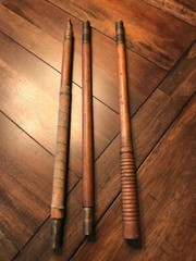 B.G.I. Co wood and brass gun cleaning rod