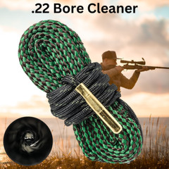 .22 Caliber Bore Cleaner – Free Fast Shipping – Also Fits .223 – 5.56 – .22-250