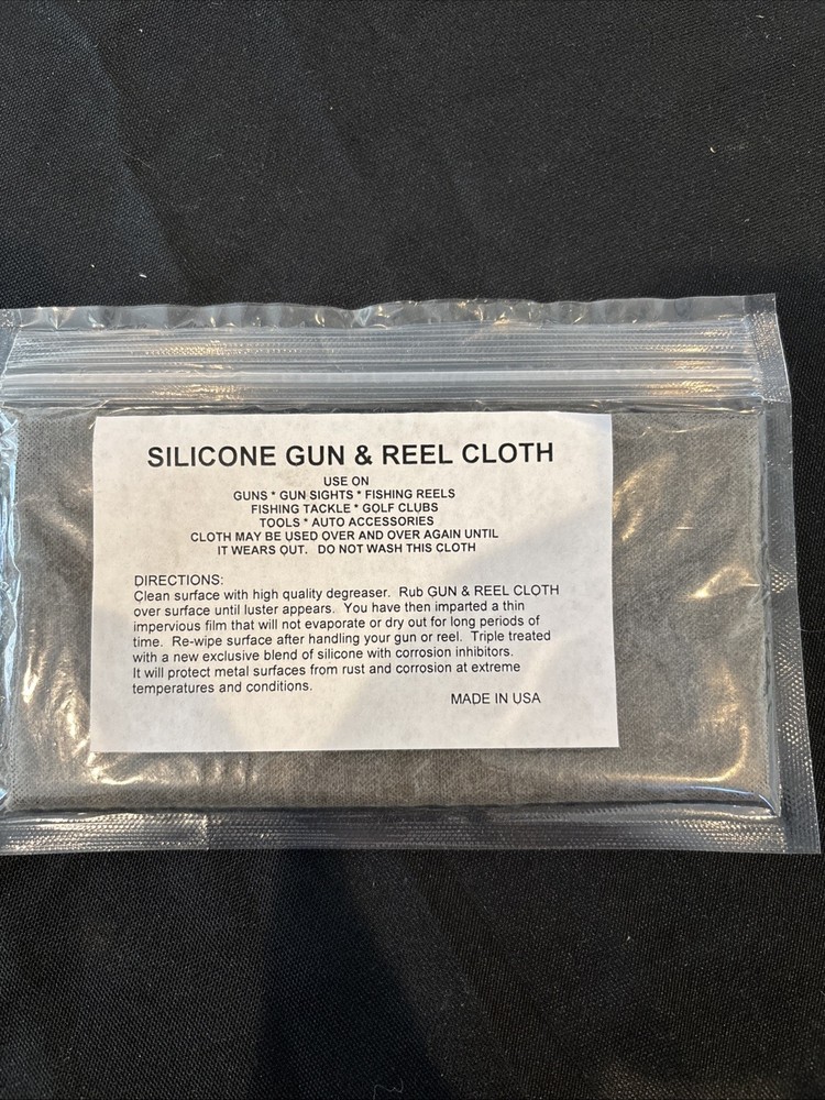 Wilson Combat Silicone Cleaning Cloth, Gray, Wilson Combat Logo