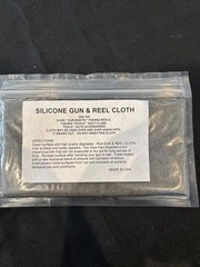 Wilson Combat Silicone Cleaning Cloth, Gray, Wilson Combat Logo