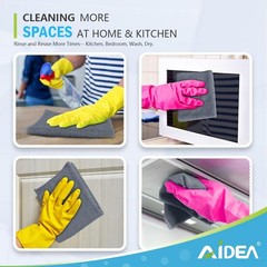 AIDEA 24PK Microfiber Cleaning Cloths Car Home Kitchen Absorbent Soft Towels