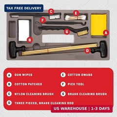 Allen Company Universal Gun Cleaning Kit and Tool Box – Rifle, Shotgun, and Hand